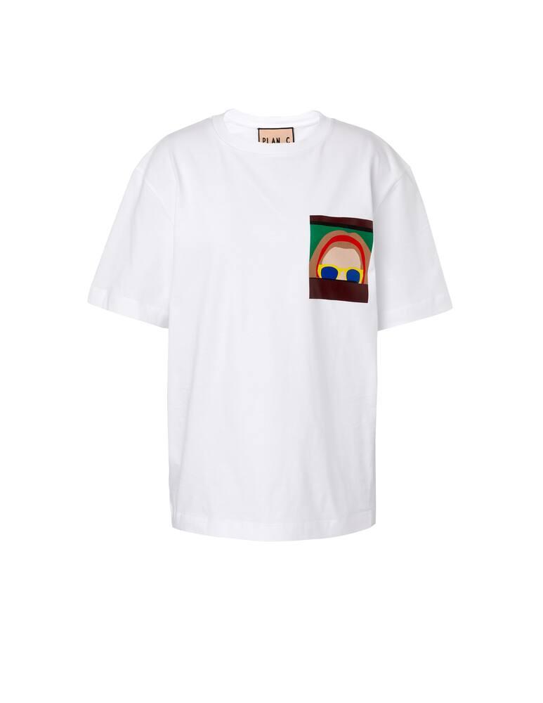 rinascente Plan C T-shirt in cotone - bianco
