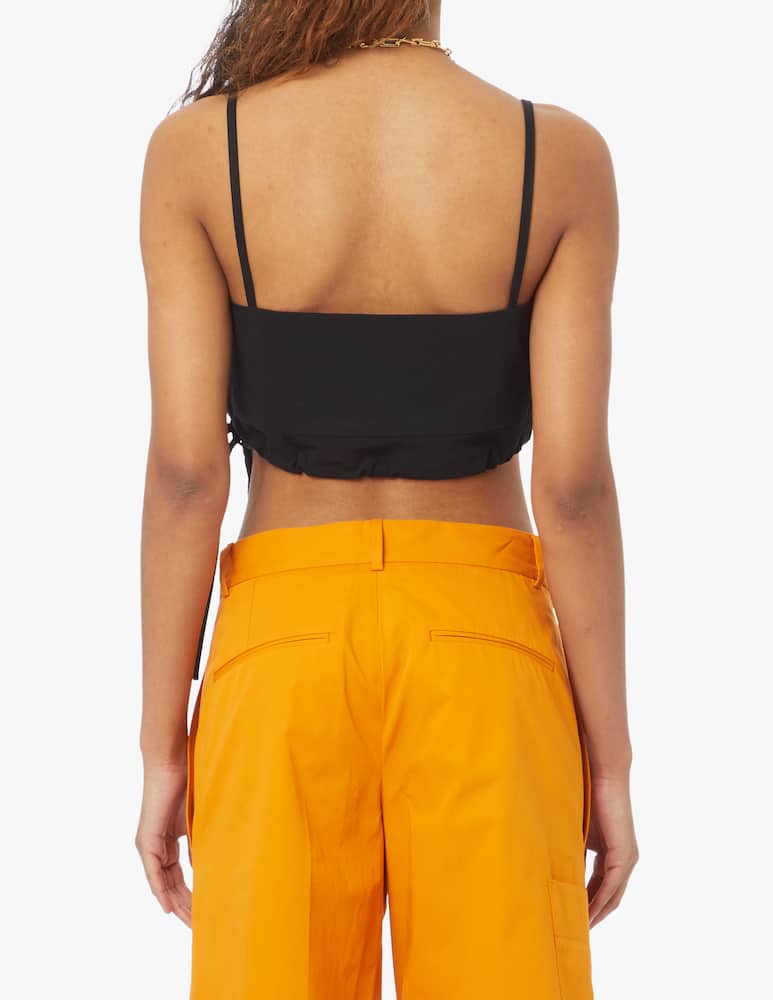 rinascente Plan C Crop top senza maniche - nero