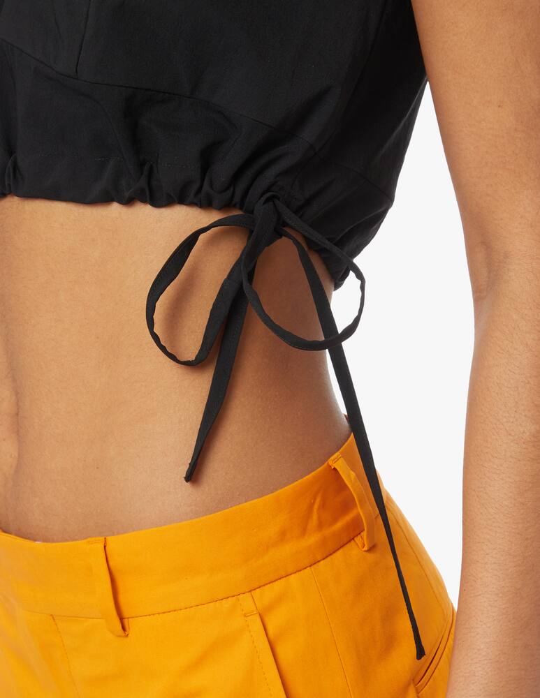 rinascente Plan C Crop top senza maniche - nero