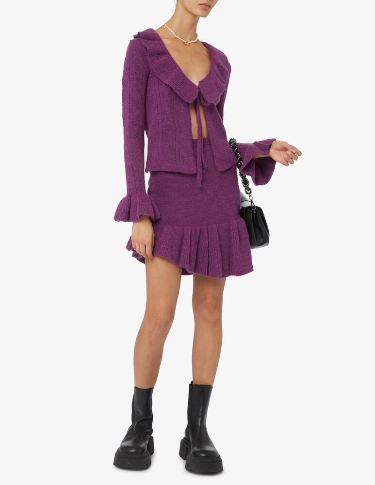 rinascente Rinascente Collection Pink Label Cardigan traforato rouches