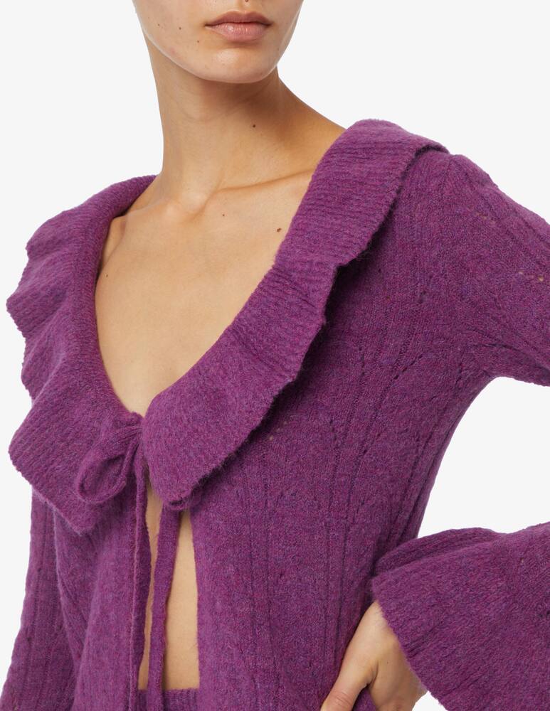 rinascente Rinascente Collection Pink Label Cardigan traforato rouches