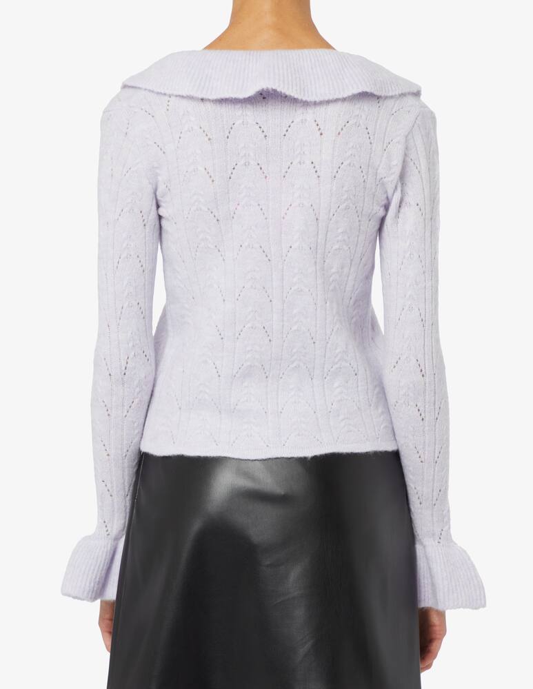 rinascente Rinascente Collection Pink Label Perforated rouches cardigan