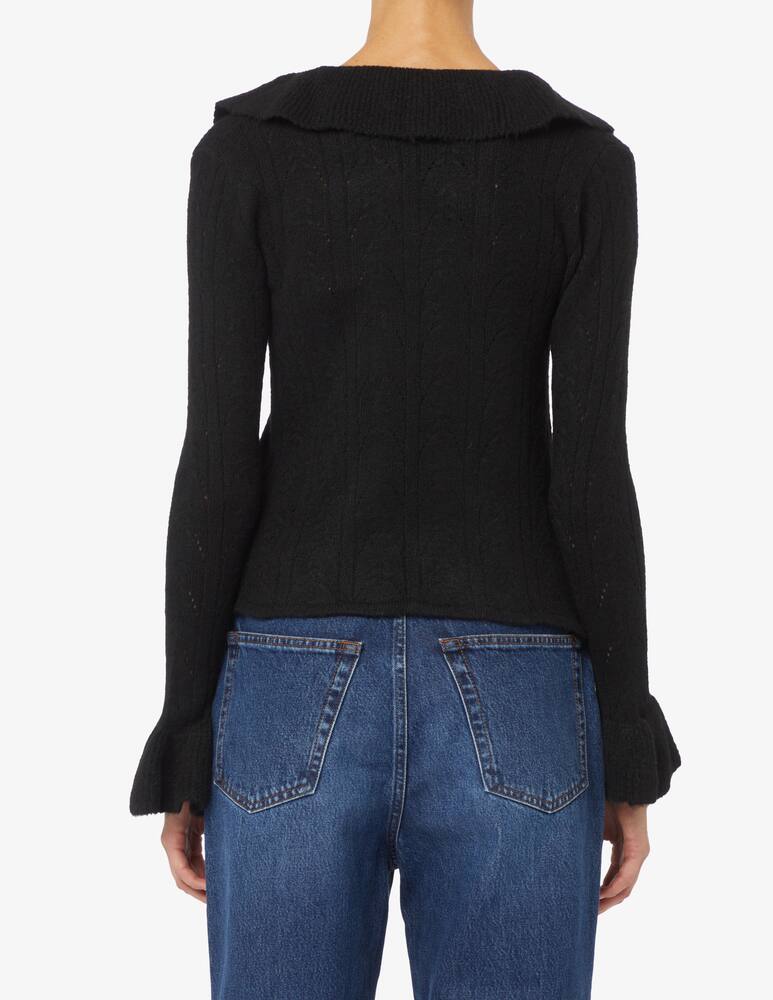 rinascente Rinascente Collection Pink Label Perforated rouches cardigan