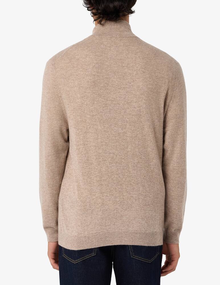rinascente Pure Cashmere Dolcevita mezza zip 100% cashmere