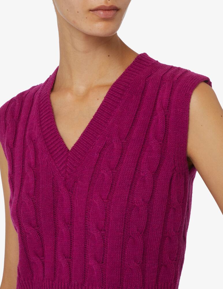 Rinascente Collection Pink Label Ribbed V-neck vest - picture 4 Rinascente Collection Pink Label Ribbed V-neck vest - picture 4