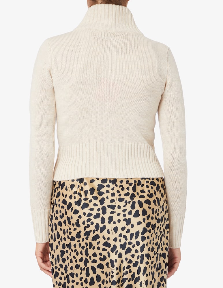 rinascente Rinascente Collection Pink Label Ribbed zip cardigan