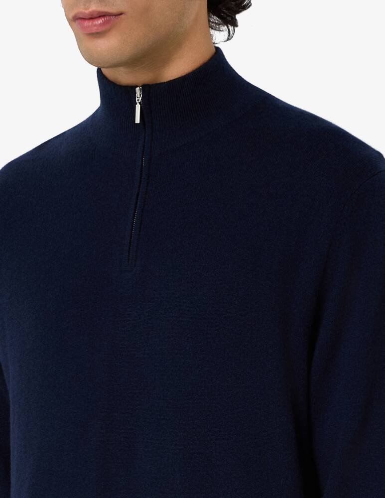 rinascente Pure Cashmere Dolcevita mezza zip 100% cashmere