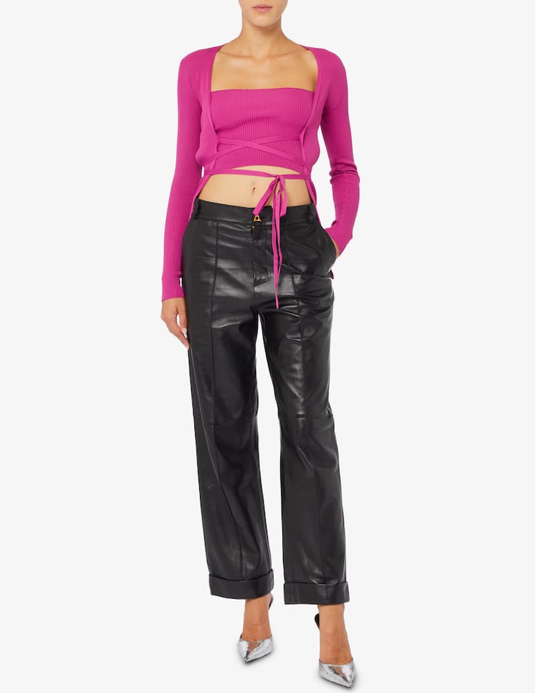 rinascente Rinascente Collection Pink Label Long ribbed cardigan