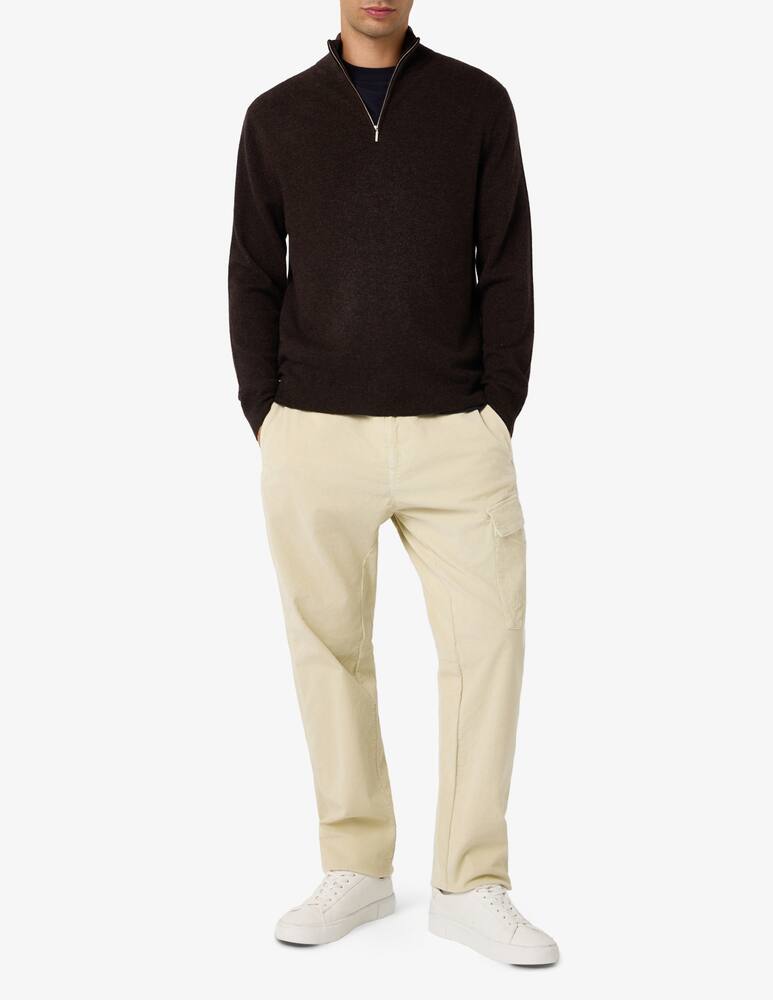 rinascente Pure Cashmere Maglia mezza zip 100% cachemire