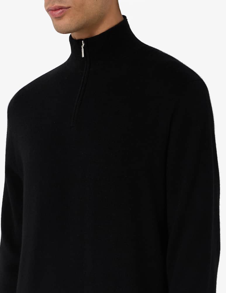 rinascente Pure Cashmere Dolcevita mezza zip 100% cashmere