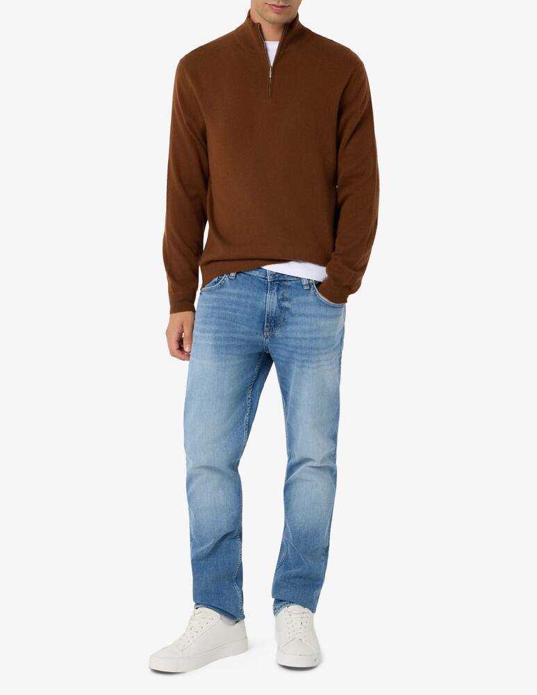 rinascente Pure Cashmere Maglia mezza zip 100% cachemire