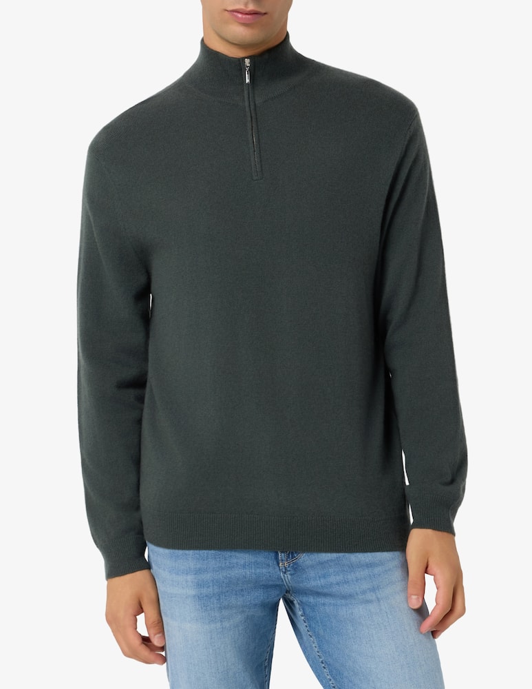 rinascente Pure Cashmere Dolcevita mezza zip 100% cachemire