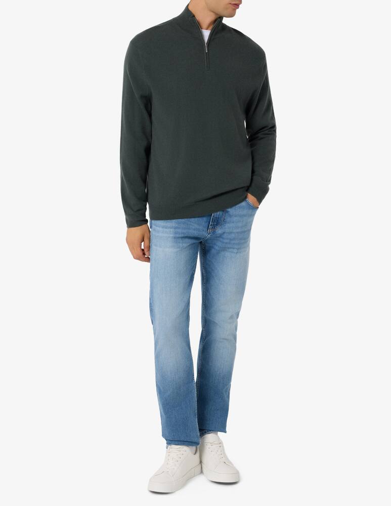 rinascente Pure Cashmere Dolcevita mezza zip 100% cachemire