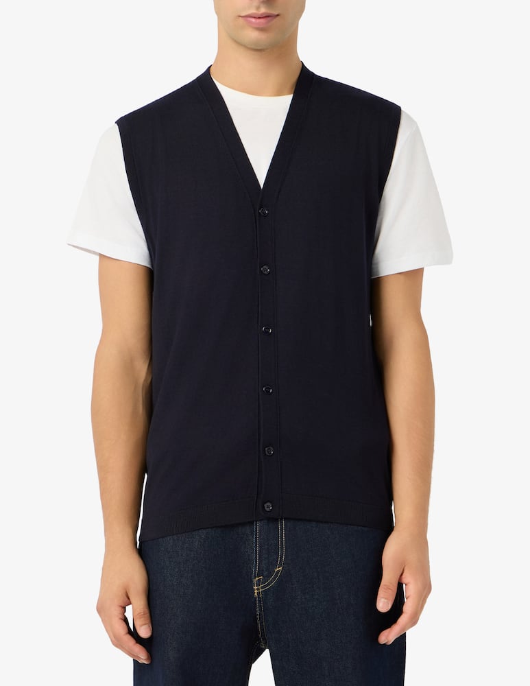 rinascente Rinascente Collection Gilet con bottoni in lana merino extra fine