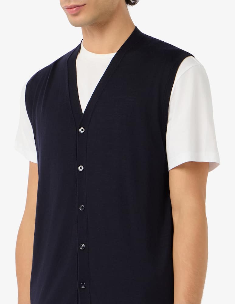 rinascente Rinascente Collection Gilet con bottoni in lana merino extra fine