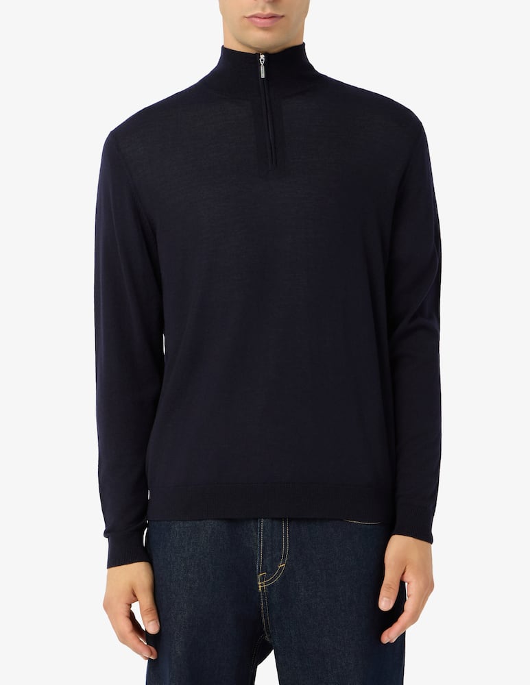rinascente Rinascente Collection Pullover mezza zip in lana merino extra fine