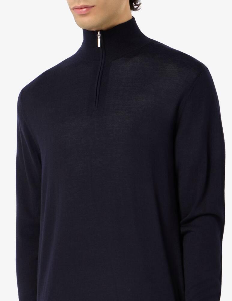 rinascente Rinascente Collection Pullover mezza zip in lana merino extra fine