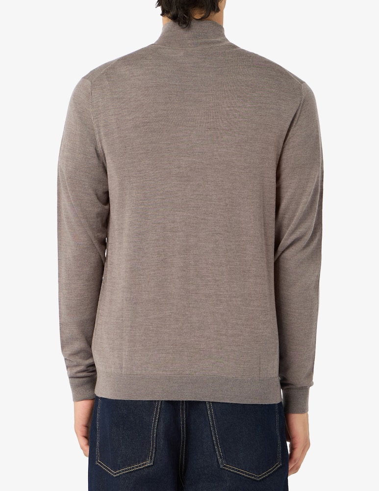 rinascente Rinascente Collection Pullover mezza zip in lana merino extra fine