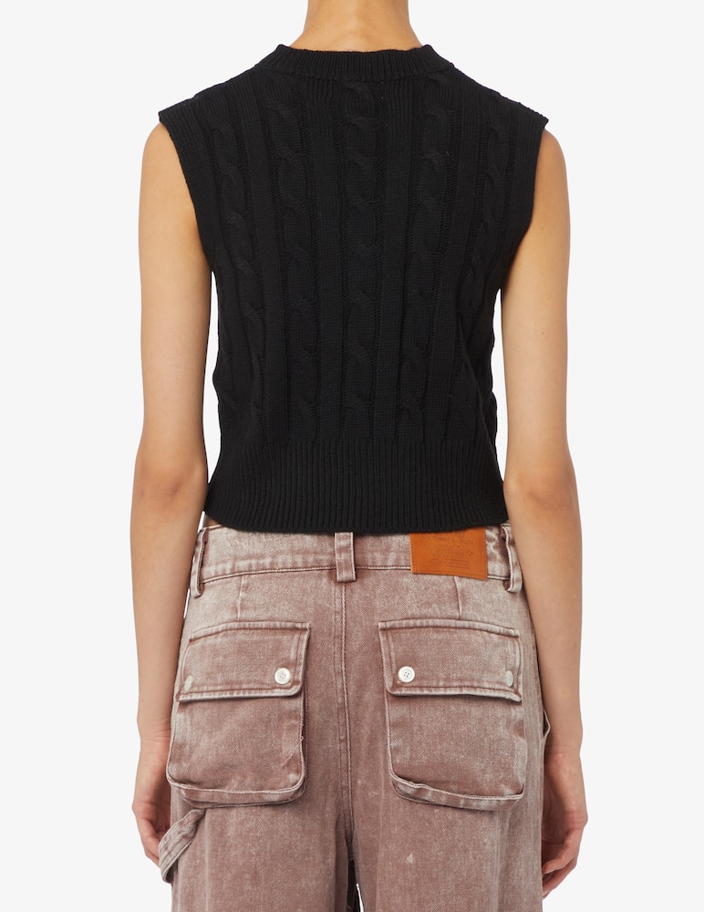 Rinascente Collection Pink Label Gilet scollo v a coste - immagine 3 Rinascente Collection Pink Label Gilet scollo v a coste - immagine 3