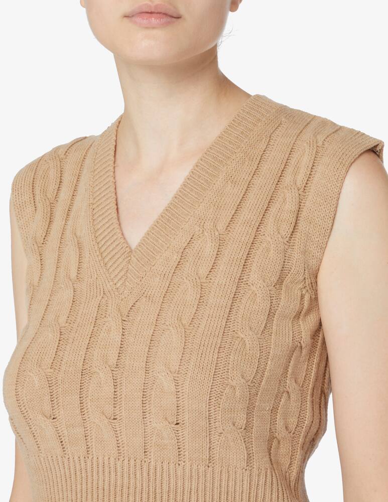 rinascente Rinascente Collection Pink Label Ribbed V-neck vest