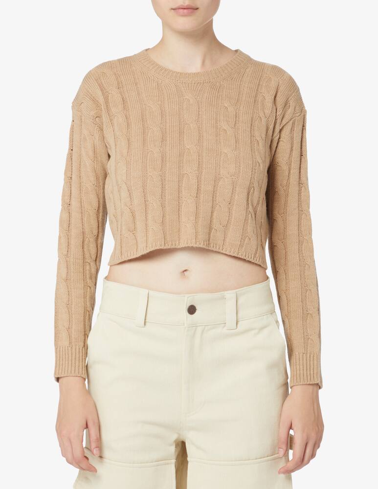 Rinascente Collection Pink Label Short braided sweater - picture 1