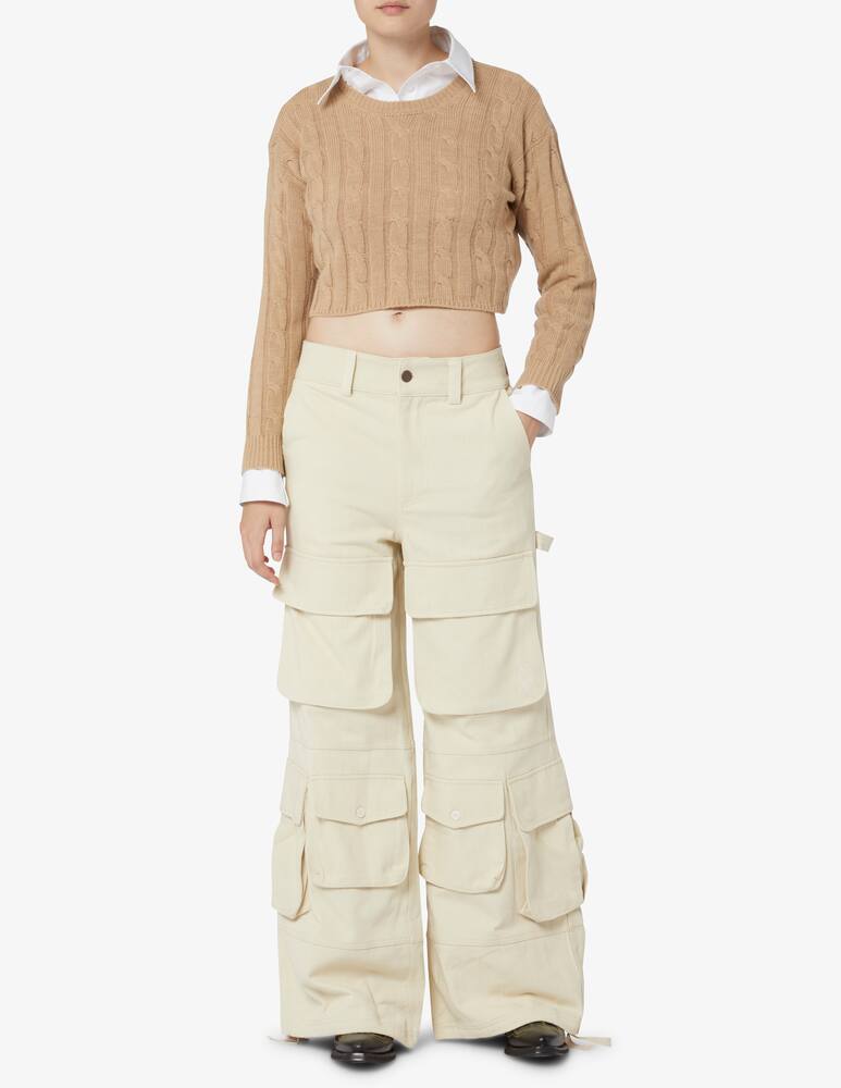 rinascente Rinascente Collection Pink Label Short braided sweater