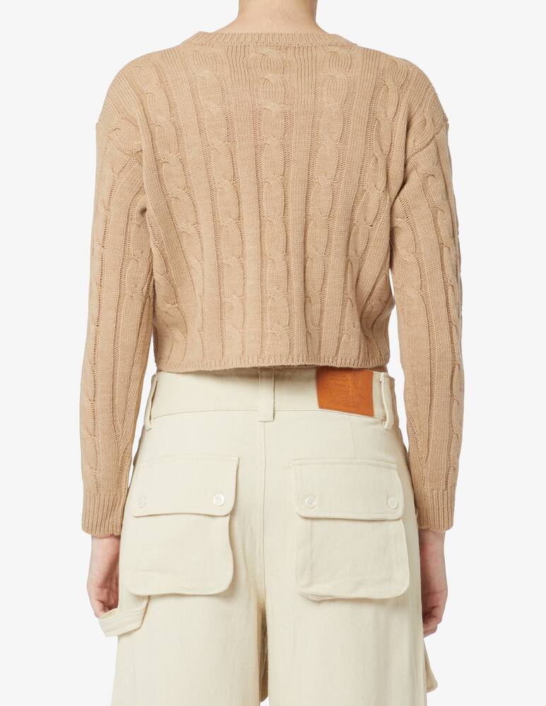 rinascente Rinascente Collection Pink Label Short braided sweater