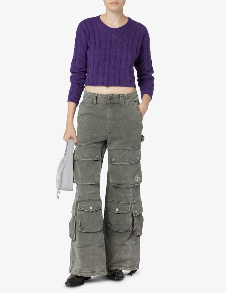 rinascente Rinascente Collection Pink Label Short braided sweater