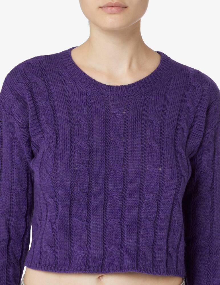 rinascente Rinascente Collection Pink Label Short braided sweater