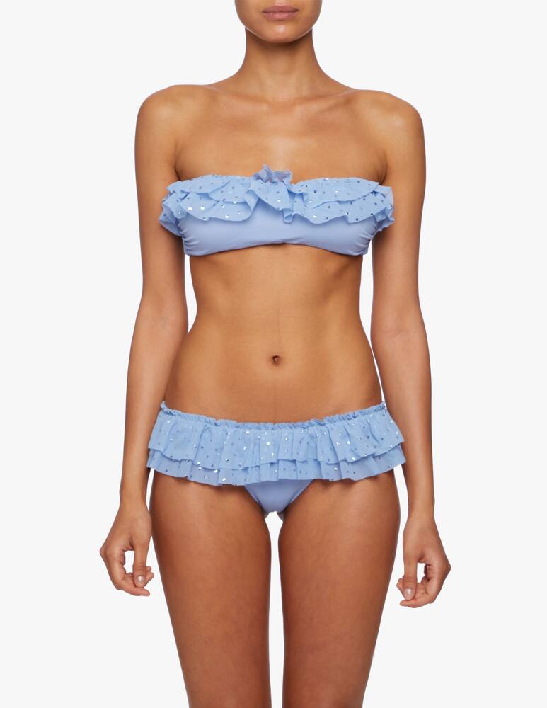 rinascente Fisico Top bikini a fascia con rouche