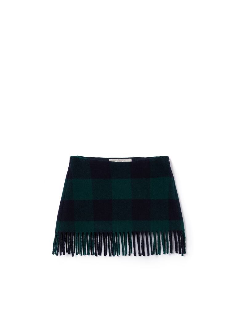 rinascente Il Gufo Gonna a quadretti con frange