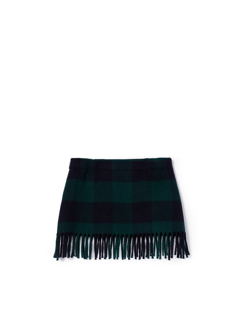 rinascente Il Gufo Gonna a quadretti con frange