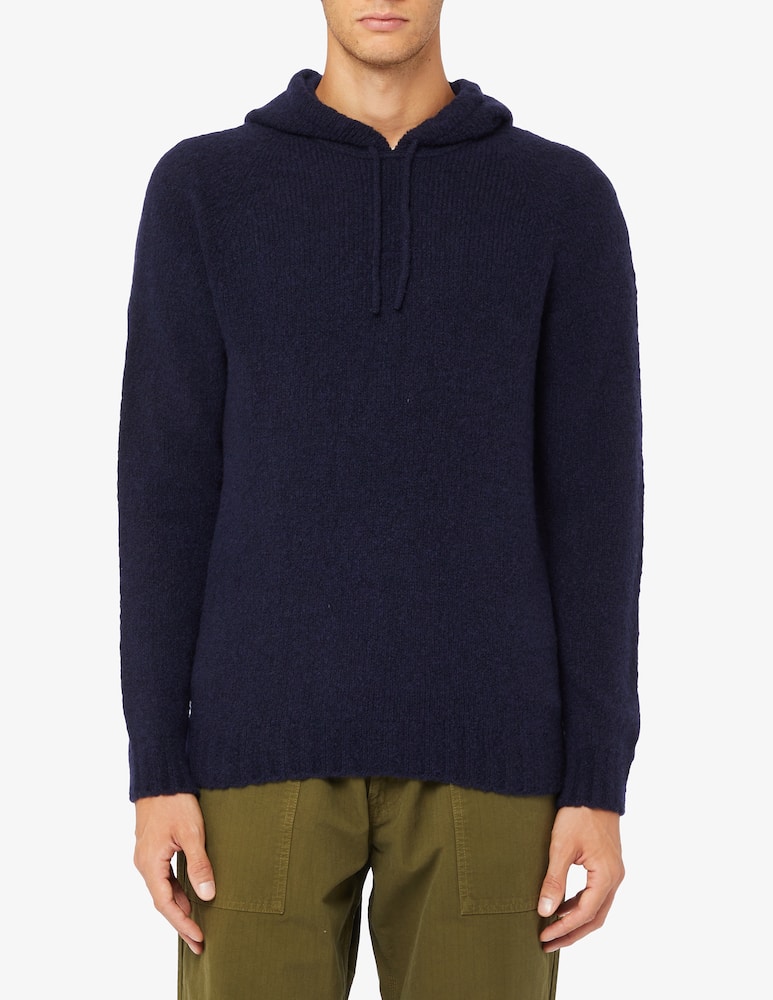 Scaglione Puffed cashmere hooded top - picture 1