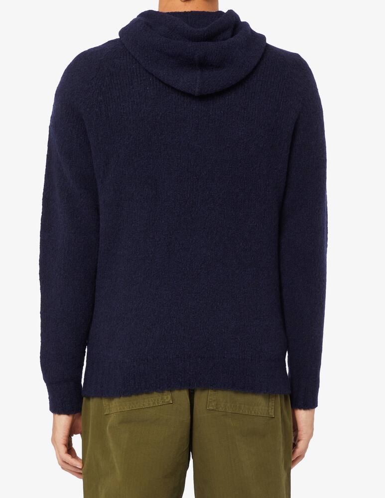 rinascente Scaglione Puffed cashmere hooded top