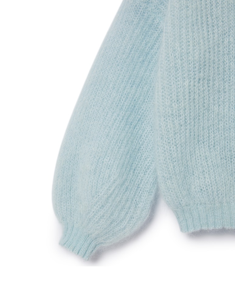 Il Gufo Light blue mohair wool sweater - picture 3 Il Gufo Light blue mohair wool sweater - picture 3