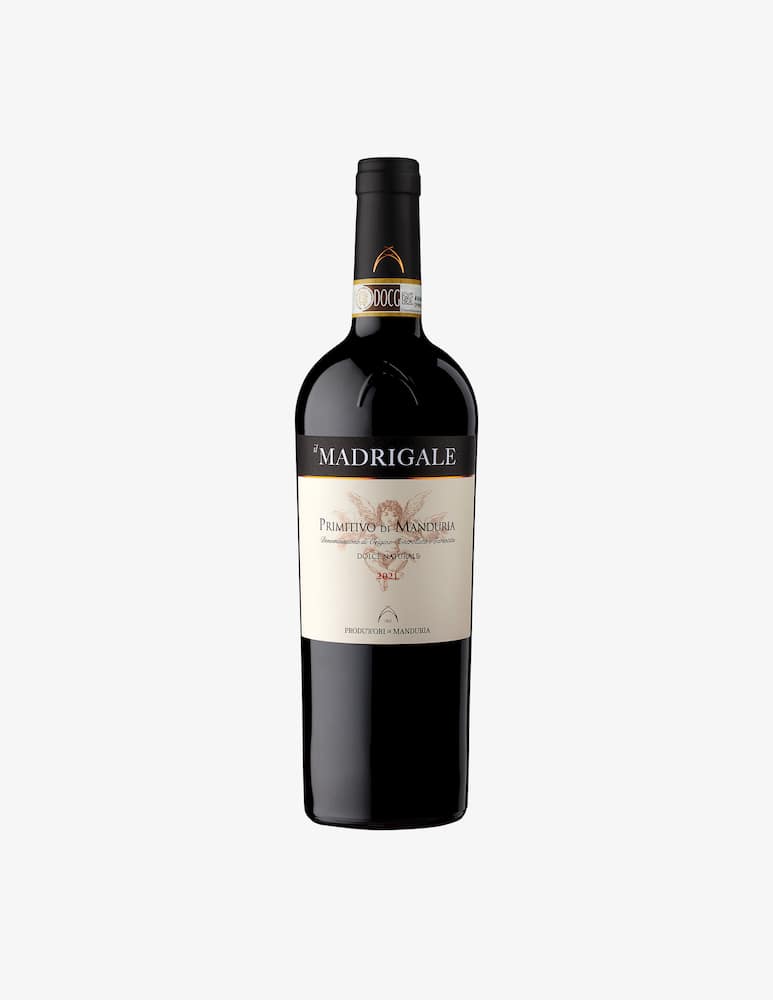 Produttori di Manduria Madrigale Primitivo di Manduria Dolce Naturale 2023 750ml - immagine 1 Produttori di Manduria Madrigale Primitivo di Manduria Dolce Naturale 2023 750ml - immagine 1
