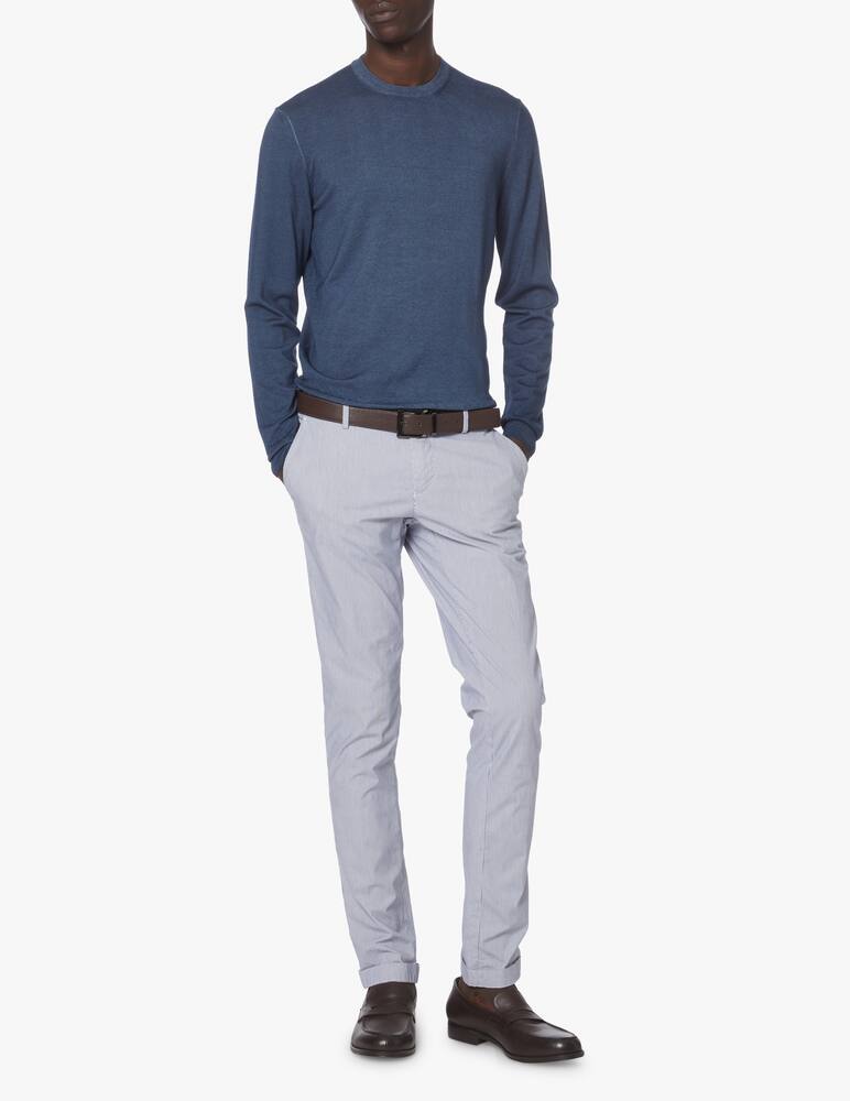 rinascente Drumohr Long sleeve roundneck sweater - blue