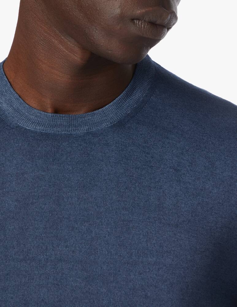 rinascente Drumohr Long sleeve roundneck sweater - blue