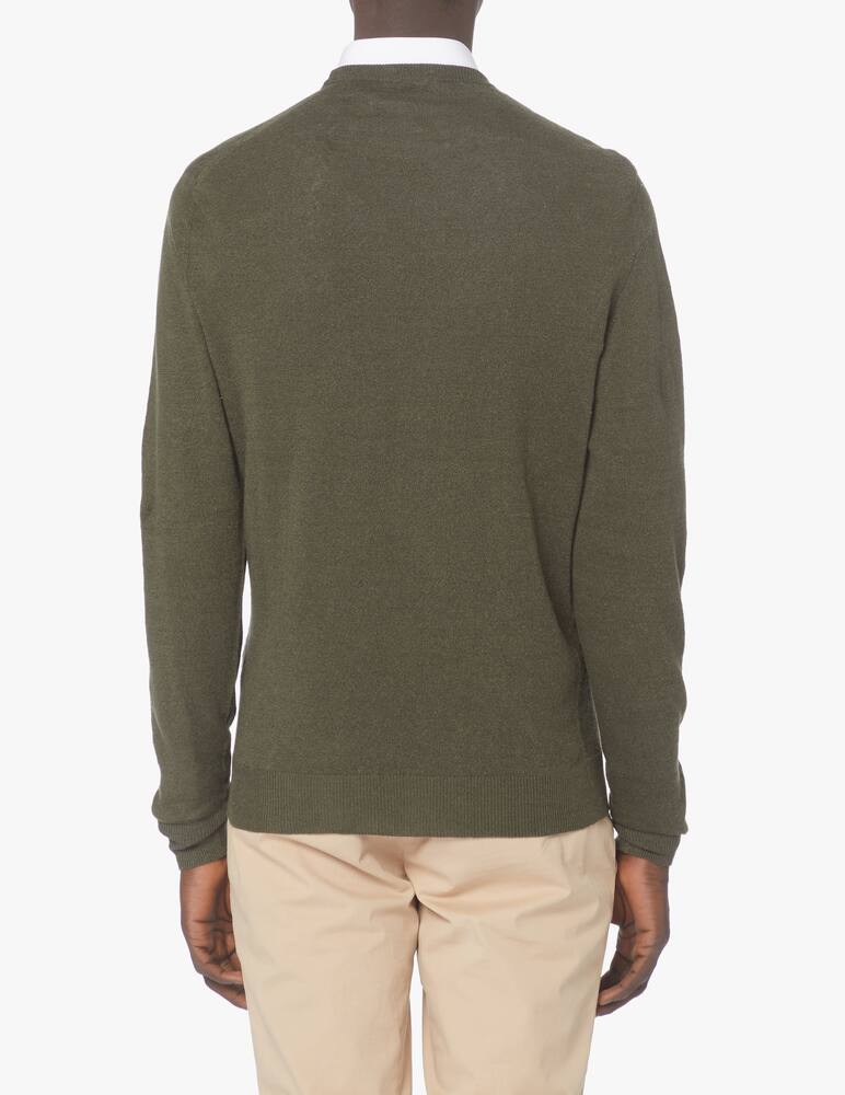 rinascente Drumohr Maglia girocollo misto lino - verde