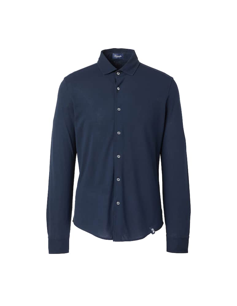 Drumohr Camicia polo manica lunga - blu - immagine 5 Drumohr Camicia polo manica lunga - blu - immagine 5
