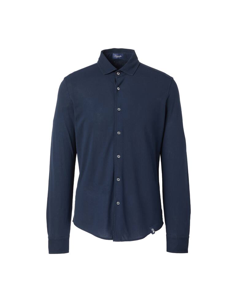 rinascente Drumohr Long sleeve polo shirt - blue