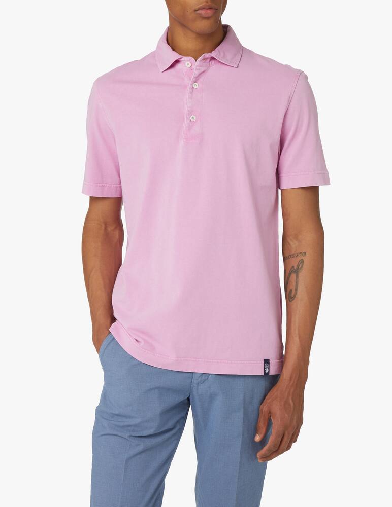 Drumohr Short sleeve polo shirt - pink - picture 1 Drumohr Short sleeve polo shirt - pink - picture 1