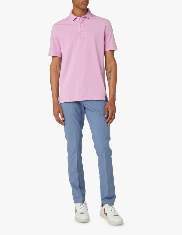 Drumohr Short sleeve polo shirt - pink - picture 2 Drumohr Short sleeve polo shirt - pink - picture 2