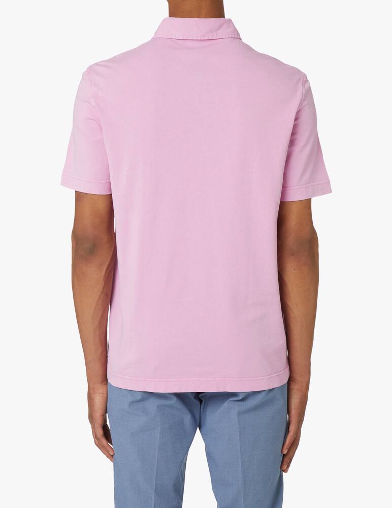 Drumohr Short sleeve polo shirt - pink - picture 3 Drumohr Short sleeve polo shirt - pink - picture 3