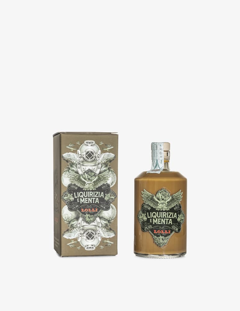 Lolli Liquori Liquore Liquirizia Menta Astuccio Serigrafato 50cl - immagine 1 Lolli Liquori Liquore Liquirizia Menta Astuccio Serigrafato 50cl - immagine 1