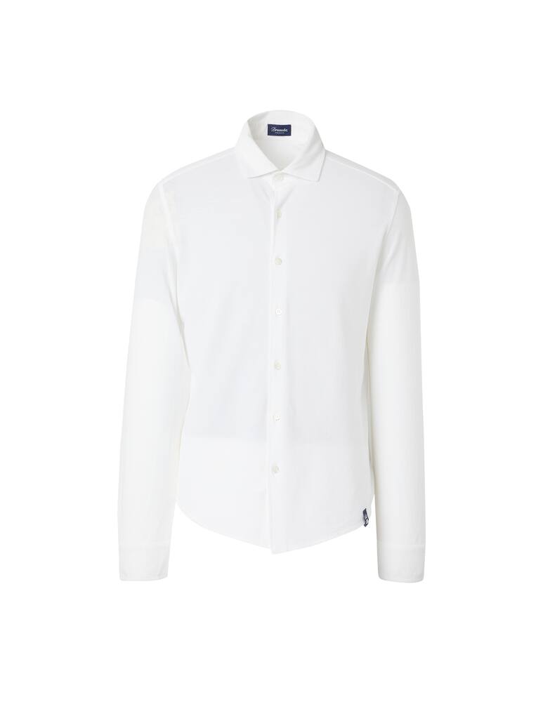 rinascente Drumohr Long sleeve polo shirt - white