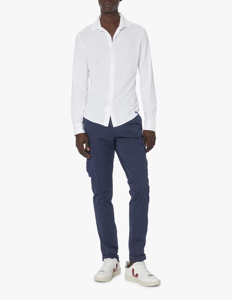 rinascente Drumohr Long sleeve polo shirt - white