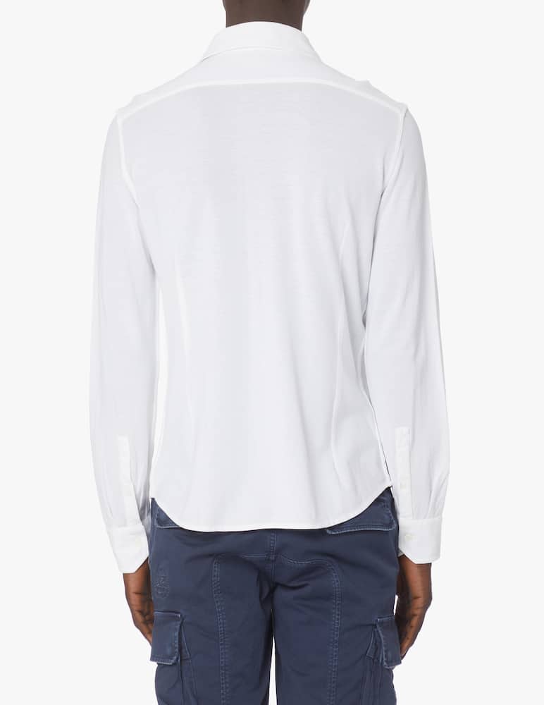 rinascente Drumohr Long sleeve polo shirt - white