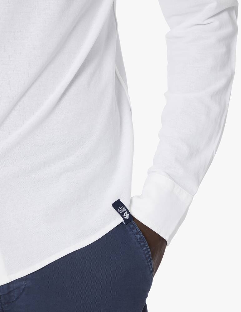 rinascente Drumohr Long sleeve polo shirt - white