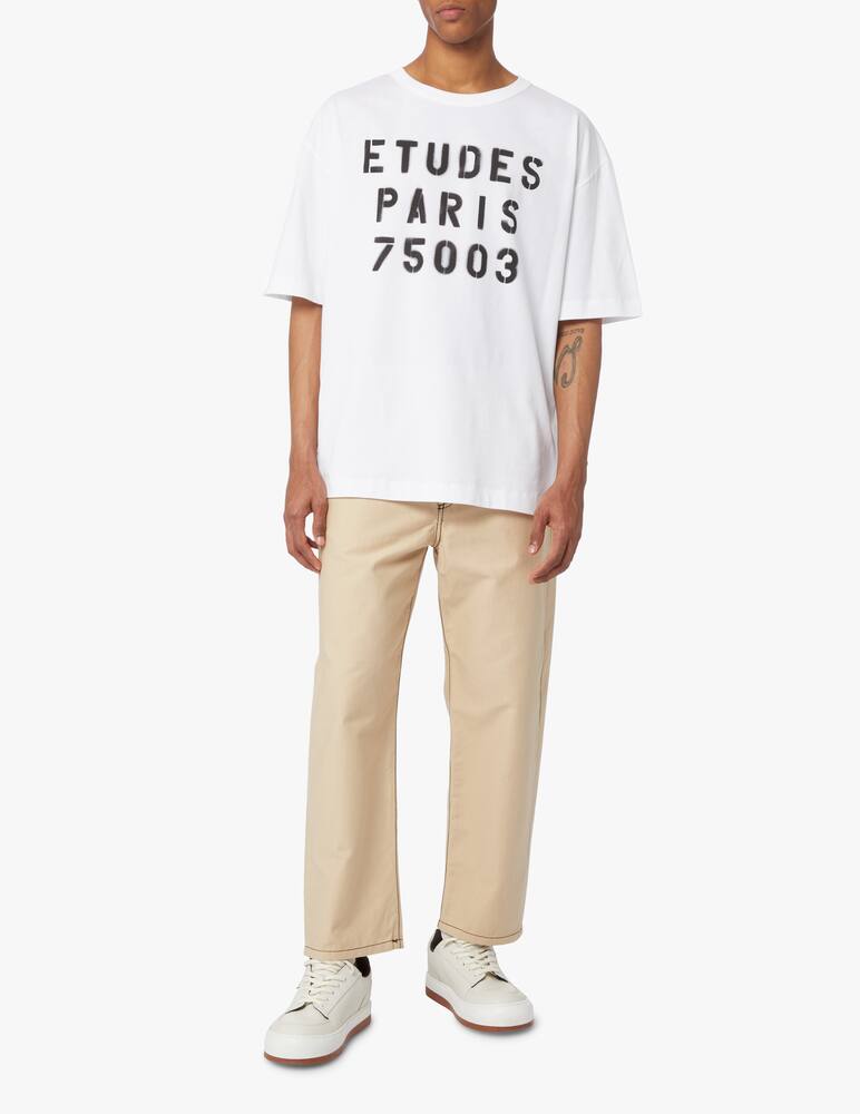 rinascente Etudes Maglietta museum stencil logo - bianco